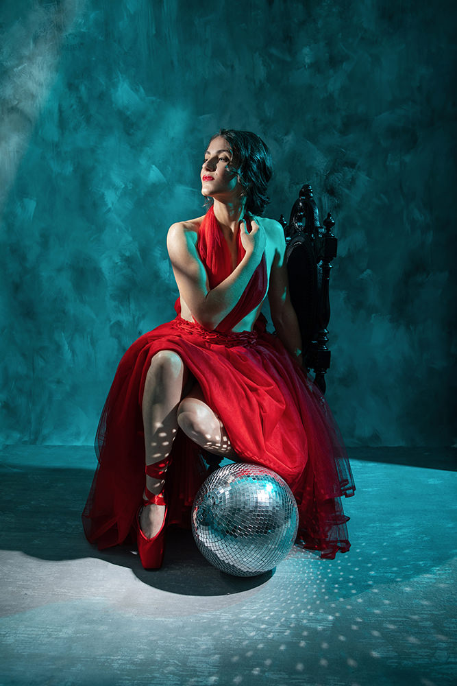 shooting photo danseuse tutu rouge